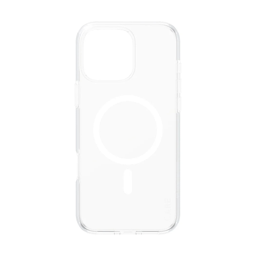 غطاء حماية CARE by PanzerGlass الرائد – أبيض مع MagSafe – لجهاز Apple iPhone 16 Pro Max (6.9 بوصة)