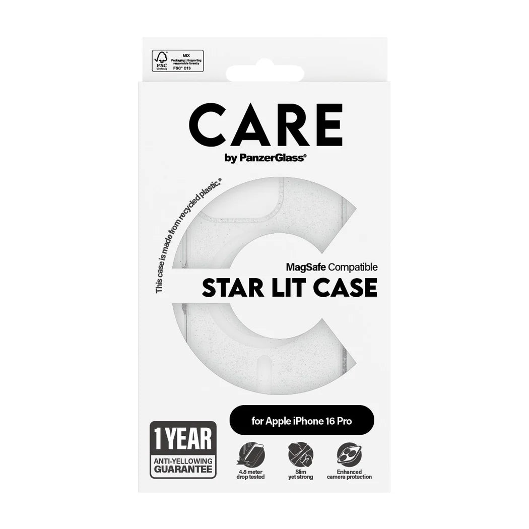 غطاء حماية CARE الرائد المزود بإضاءة النجوم من MagSafe – لجهاز Apple iPhone 16 Pro Max (6.9 بوصة)