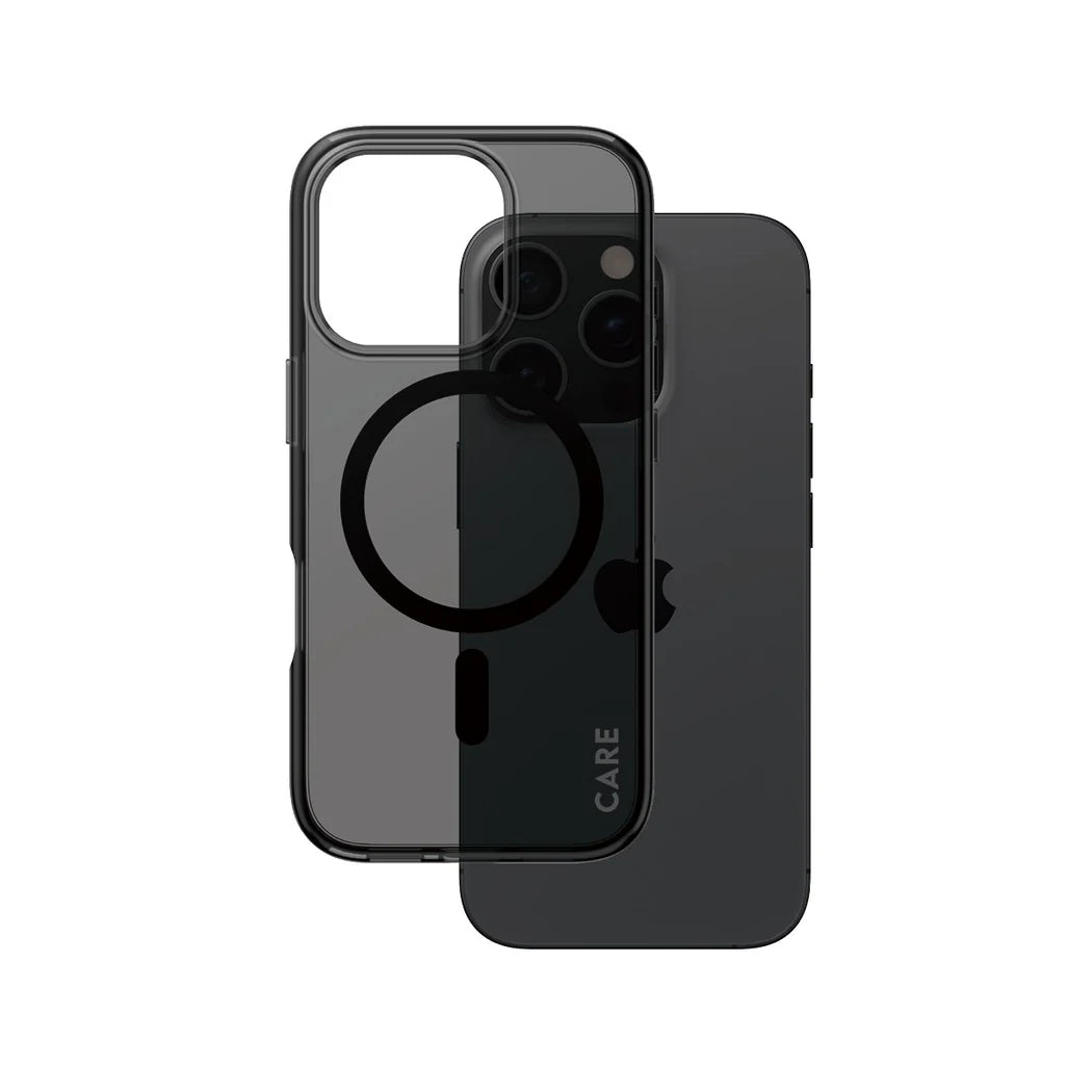 جراب CARE by PanzerGlass الرائد – Smokey (Urban Combat) مع MagSafe – Apple iPhone 16 Pro (6.3″)