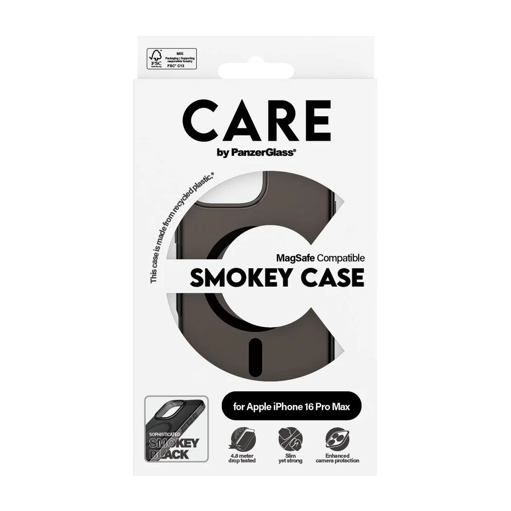 حافظة حماية CARE الرائدة Smokey مع MagSafe – Apple iPhone 16 Pro Max (6.9 بوصة)