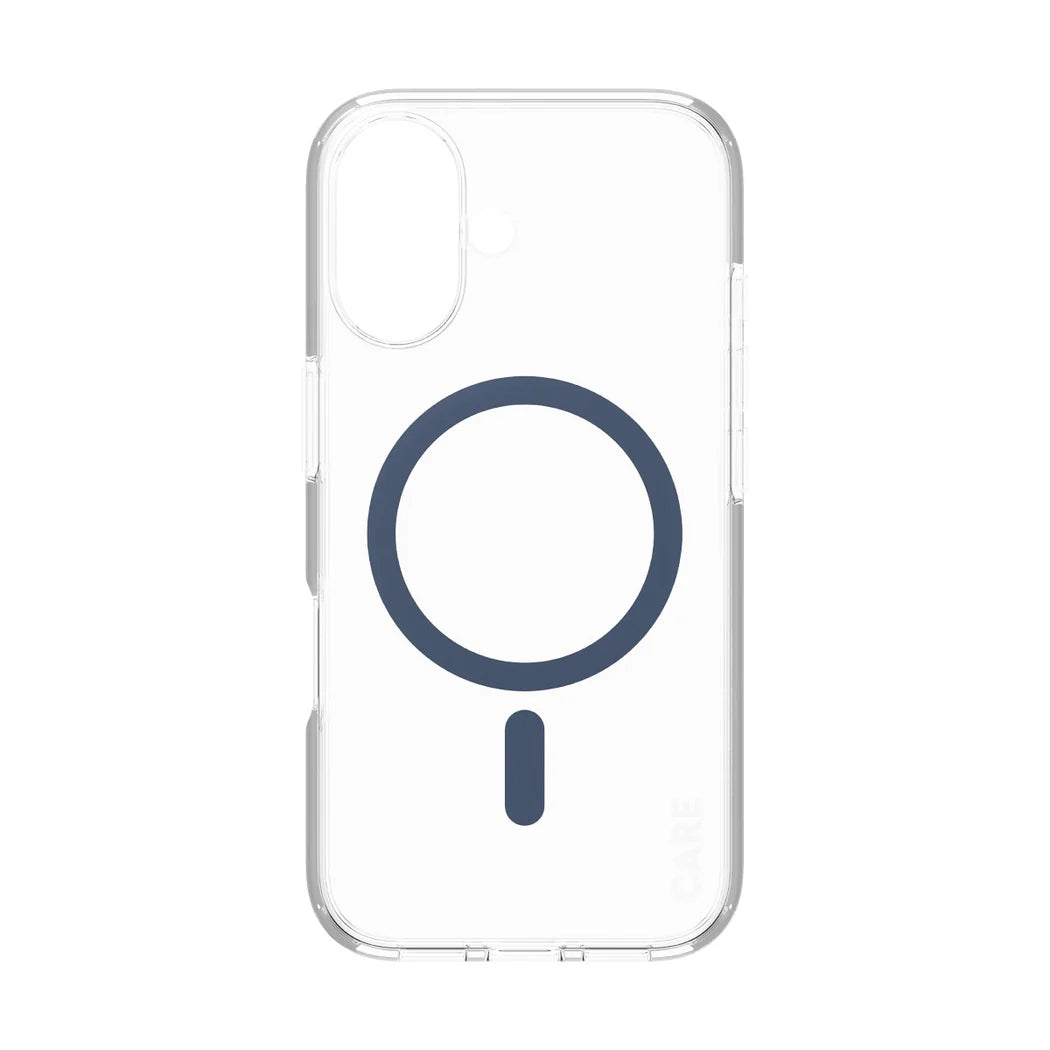 غطاء حماية CARE by PanzerGlass الرائد – أزرق مع MagSafe – لجهاز Apple iPhone 16 (6.1″)