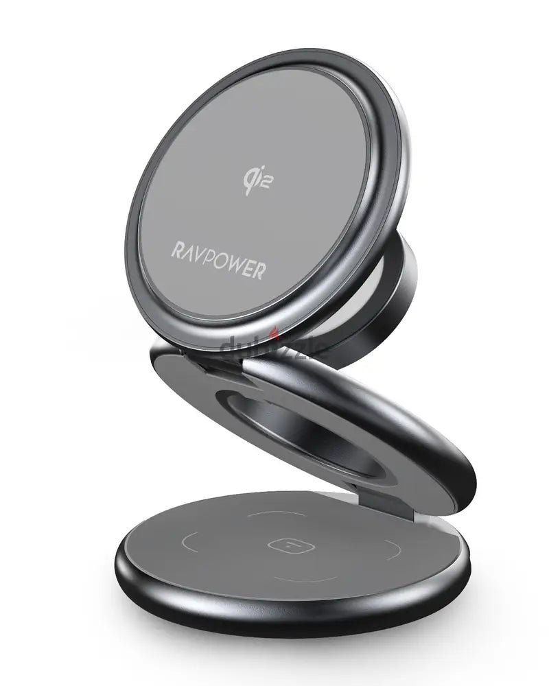 RavPower Premium Foldable Magnetic 3in1 Charging Station -RP-WC1008 - Gray