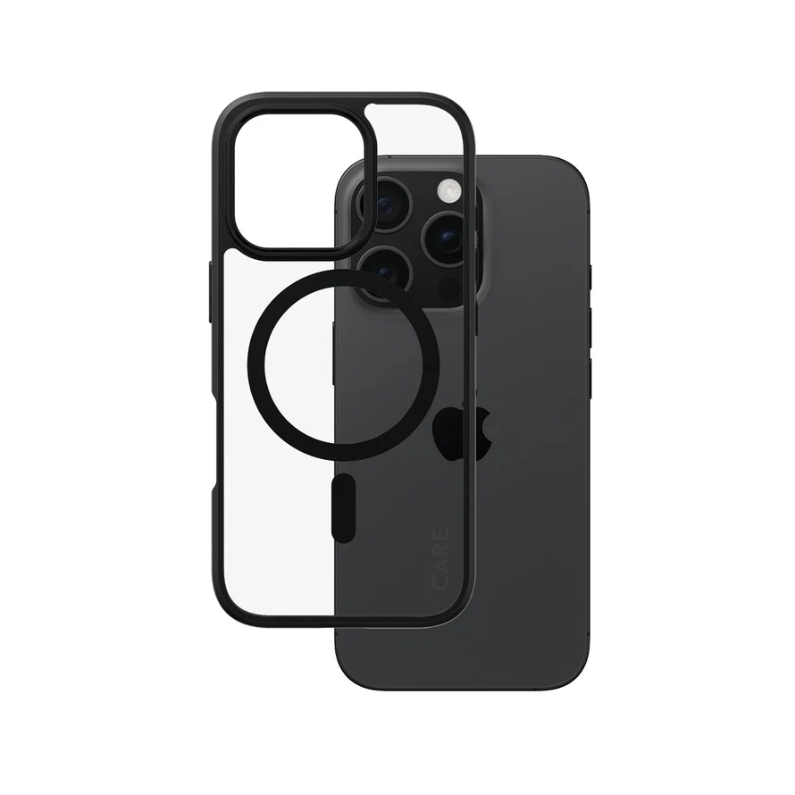جراب CARE by PanzerGlass الرائد Urban Combat Black MagSafe لهاتف iPhone 16 6.3" Pro