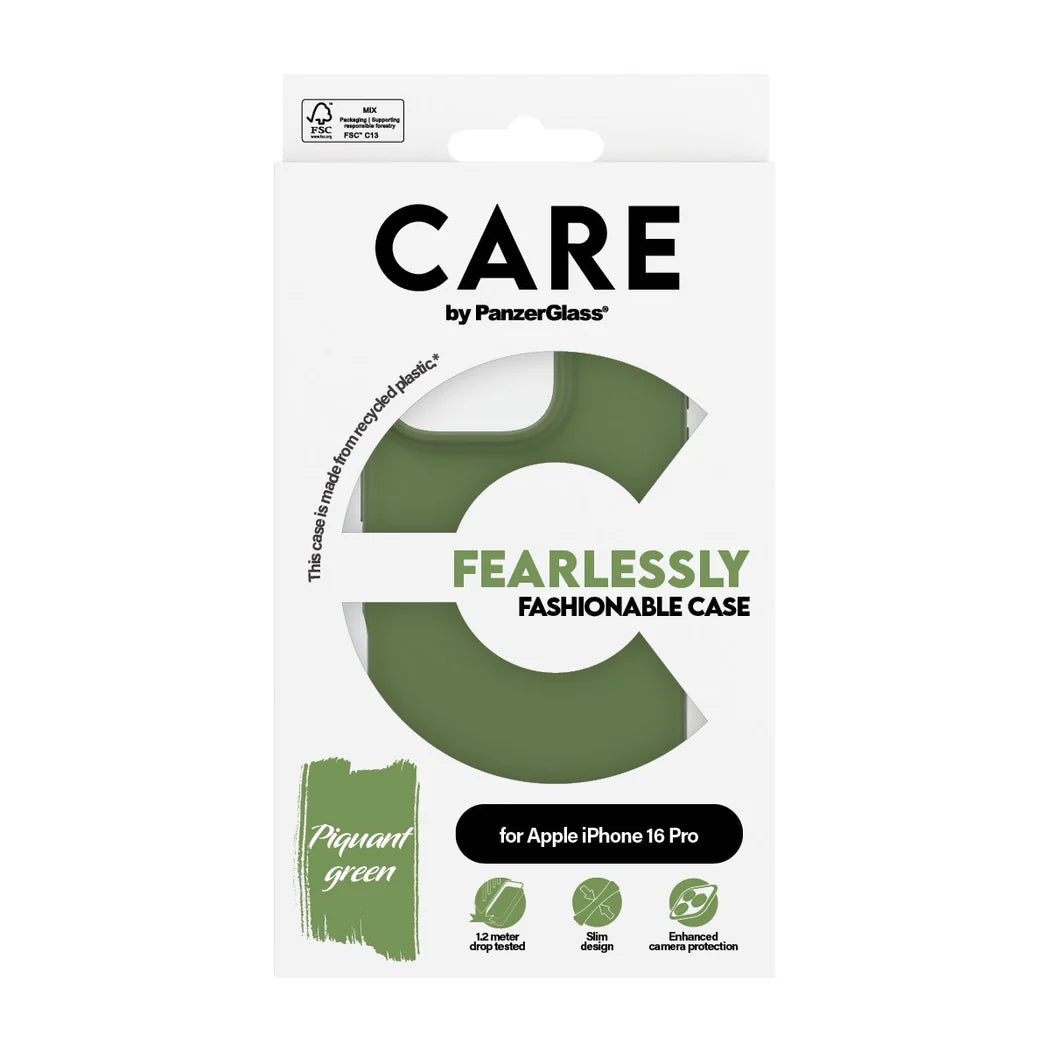 PanzerGlass® CARE Fashion Green iPhone 16 Pro Case