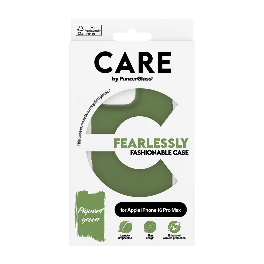 PanzerGlass CARE Fashion Green iPhone 16 Pro Max Case
