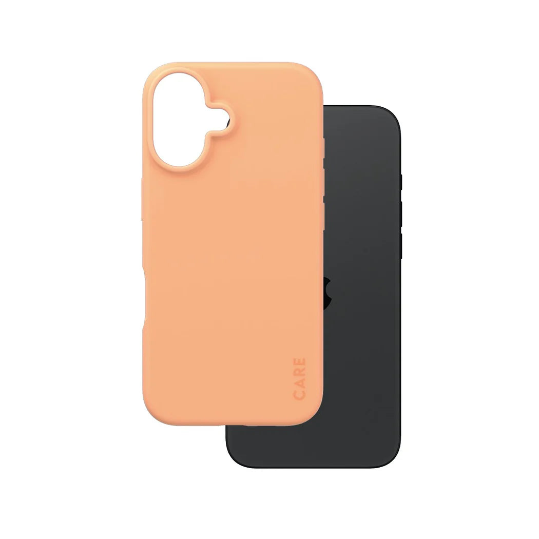 جراب CARE by PanzerGlass الأنيق - لون خوخي - لجهاز Apple iPhone 16 (6.1″)