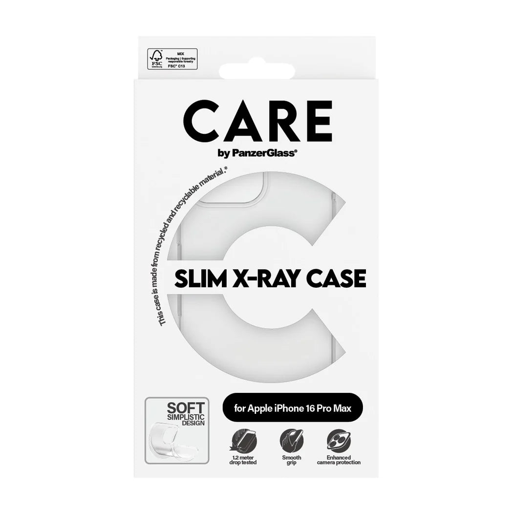 PanzerGlass® CARE Fashion X-Ray Soft Basic iPhone 16 Pro Max Transparent Case