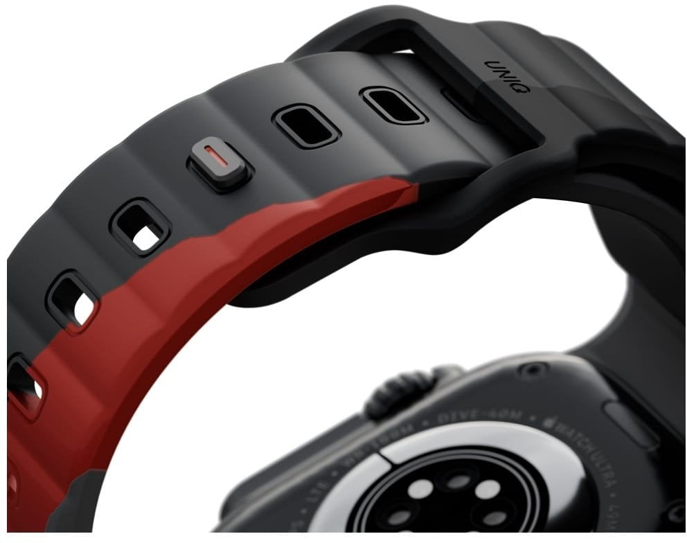 Strap UNIQ Stride De Rubber for Apple Watch 49/46/45/44mm charcoal