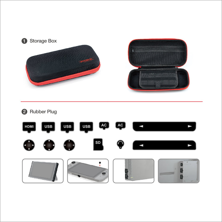 DOBE TNS-1749 7-in-1 Protective Kit for Nintendo Switch