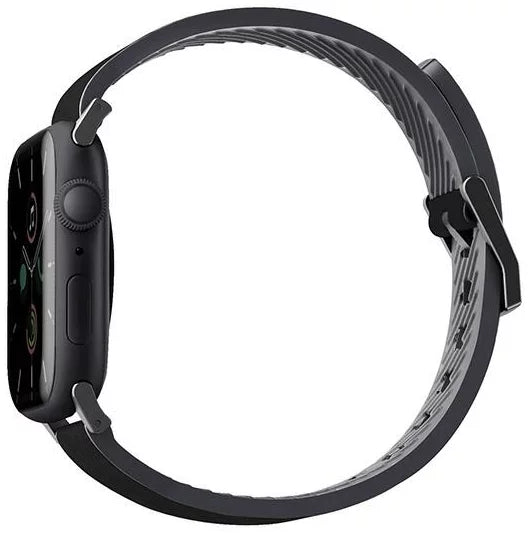 Strap UNIQ strap Straden Apple Watch Series 4/5/6/7/SE 42/44/45mm. Leather Hybrid Strap black
