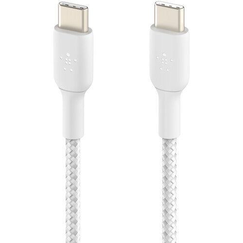Belkin Boost Charge Braided 60W USB-C Cable White 3.3'