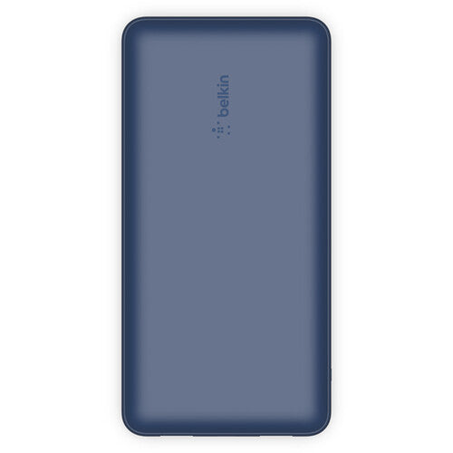 Belkin Portable Charger, USB C Power Bank 20000 mAh w/ 2 USB-A Ports, 15W w/ Type-A to Type-C Cable Blue