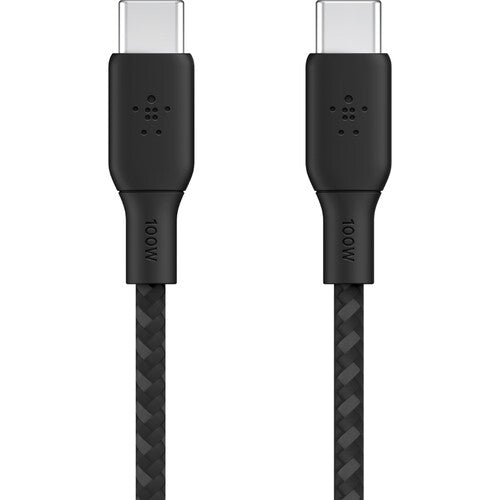 Belkin Boost Charge 100w Braided USB-C Cable 2m 6.6' Black