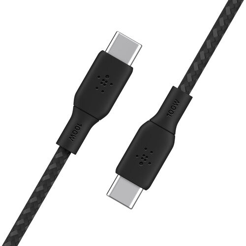 Belkin Boost Charge 100w Braided USB-C Cable 2m 6.6' Black
