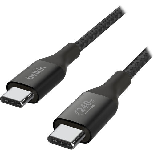 Belkin BoostCharge 240W USB-C Cable (6.6', Black)