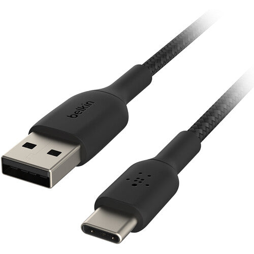 Belkin Boost Charge Braided USB-C to USB-A Cable 6.6' Black