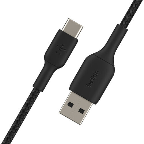 Belkin Boost Charge Braided USB-C to USB-A Cable 6.6' Black
