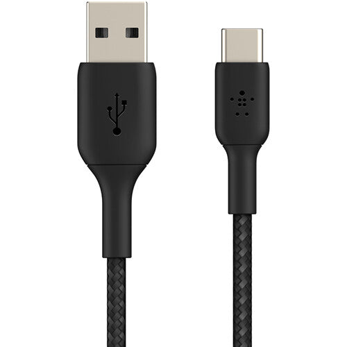 Belkin Boost Charge Braided USB-C to USB-A Cable 6.6' Black
