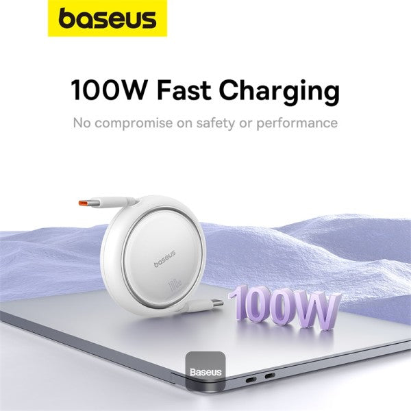 Product  Product   Product   Product   Product   Product   Product   Product   Product Baseus 100W Free2 Draw Mini Both-Way Retractable Type C to Type C Fast Charging Data Cable 1M - White