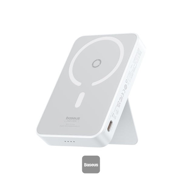 شاحن Baseus Powerbank MagPro Magnetic 5000mAh 20W، MagSafe (أبيض)