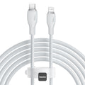 كابل شحن Baseus Pudding Series Type-C إلى Lightning 20W - 2 متر، أبيض