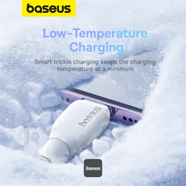 كابل شحن Baseus Pudding Series Type-C إلى Lightning 20W - 2 متر، أبيض