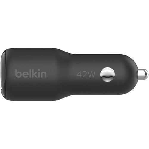 Belkin Boost Charge 42W Dual USB-C + USB-A Car Charger Black