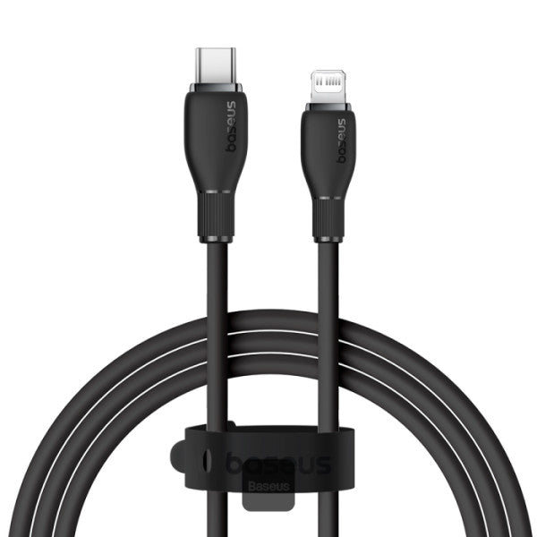 كابل Baseus Pudding Series 20W Type-C to Lightning - 1.2 متر، أسود