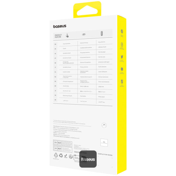 iPhone 16 Pro Privacy Screen Protector (6.3") - 9H Tempered Glass, Full Coverage, Easy Installation, Anti-Drop, Scratch-Resistant, Case Friendly, Black