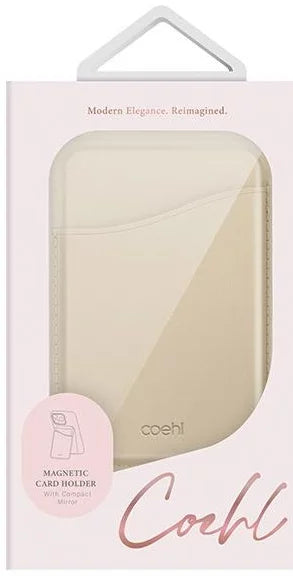 UNIQ Coehl Esme magnetic wallet with mirror and stand cream