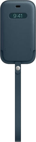 جراب جلدي لجهاز Apple iPhone 12 Mini مع MagSafe - أزرق بلطيقي 