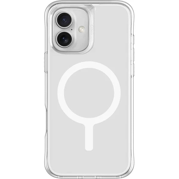 غطاء يونيك هايبرد ماج كليك لايف برو إكستريم لهاتف آيفون ١٦ مقاس ٦.١ بوصة - شفاف