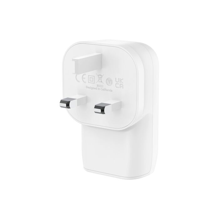 Belkin Boost Charge 3-Port USB-C Wall Charger with PPS 67W White