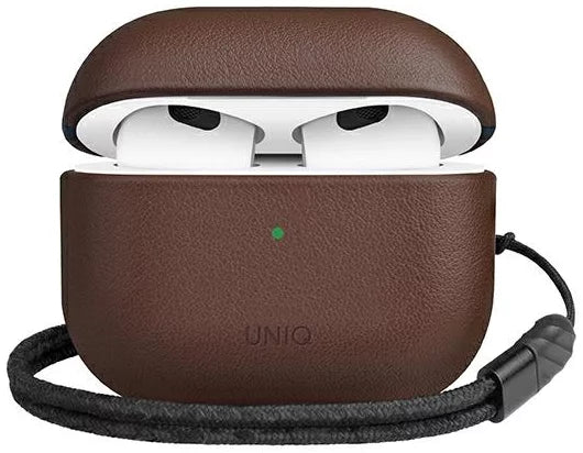 UNIQ Terra Genuine Leather AirPods 2021 Case – Sepia Brown