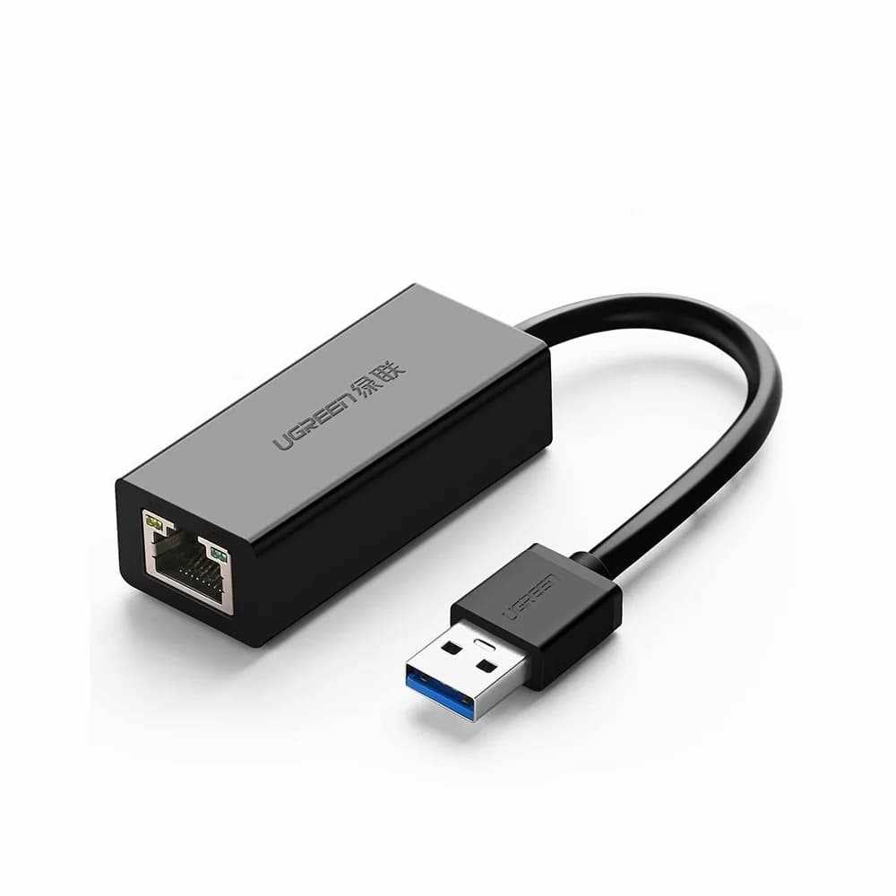 محول إيثرنت جيجابت USB 3.0 من UGREEN باللون الأسود