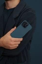 جراب Ideal of Sweden الرفيع لجهاز iPhone 13 Pro، يدعم الشحن اللاسلكي (أزرق منتصف الليل) 