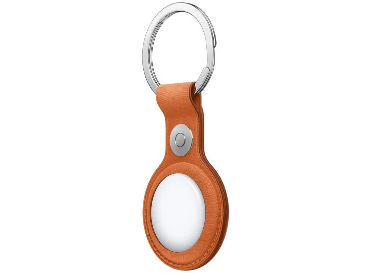 Apple AirTag FineWoven Key Ring in Fox Orange - MGFY4ZM/A