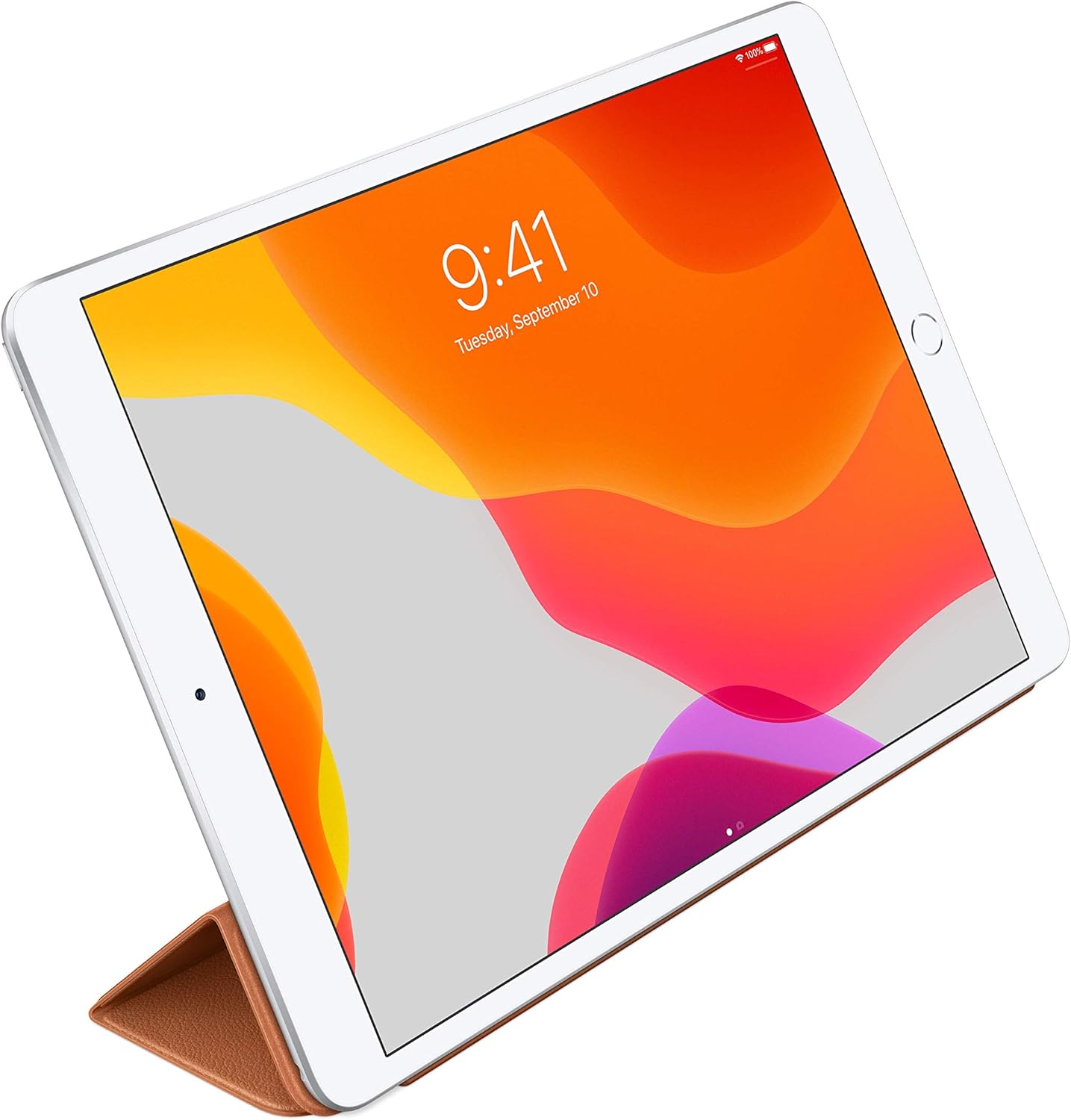غطاء ذكي من الجلد من Apple (لأجهزة iPad - الجيل السابع وiPad Air - الجيل الثالث) - بني فاتح 