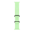 49mm Neon Green Ocean Band - Black Titanium Finish