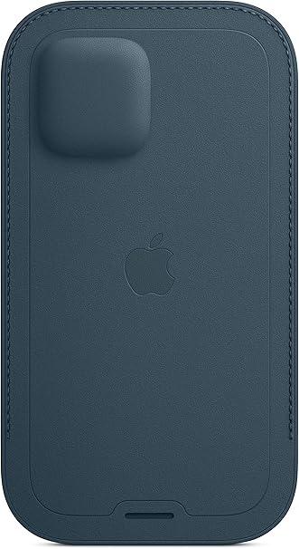 جراب جلدي لجهاز Apple iPhone 12 و12 Pro مع MagSafe - أزرق بلطيقي 
