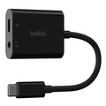 كابل صوت Belkin RockStar™ مقاس 3.5 مم مع محول شحن USB-C متضمن، ومحول صوت USB-C 