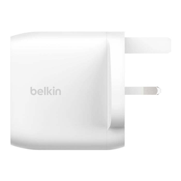 Belkin Boost Charge dual USB-C plug with PPS, 60W  Phone Charger White