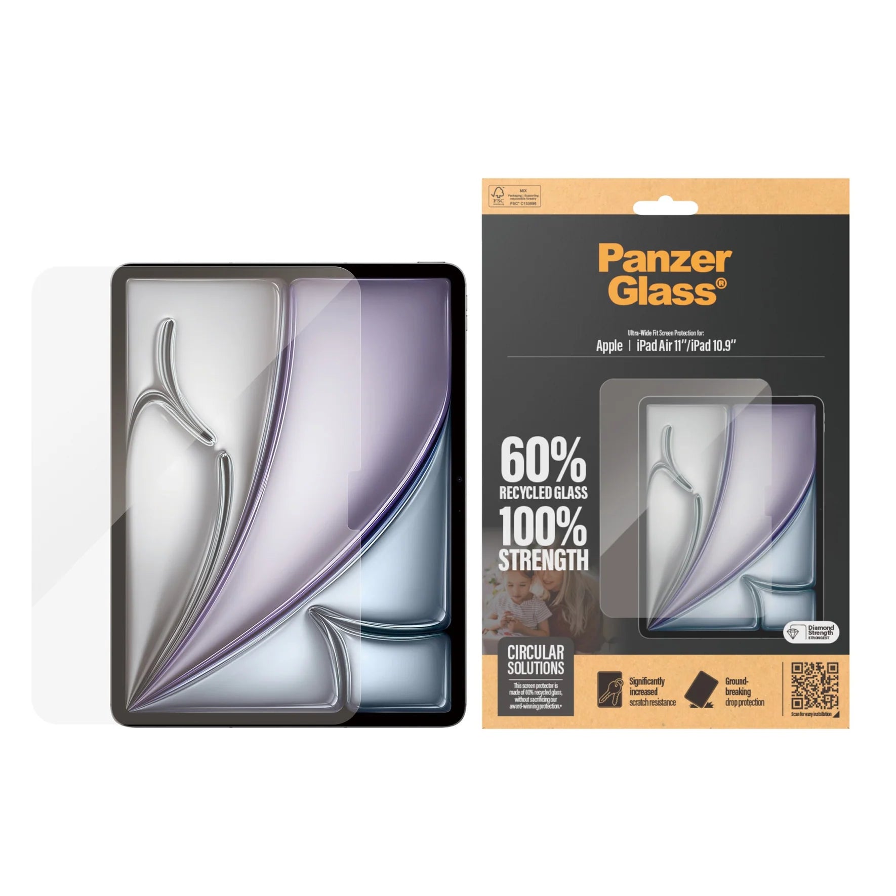 PanzerGlass Ultra-Wide Fit Screen Protector – iPad Air 11″ & iPad 10.9″ (2022/2024/2025)