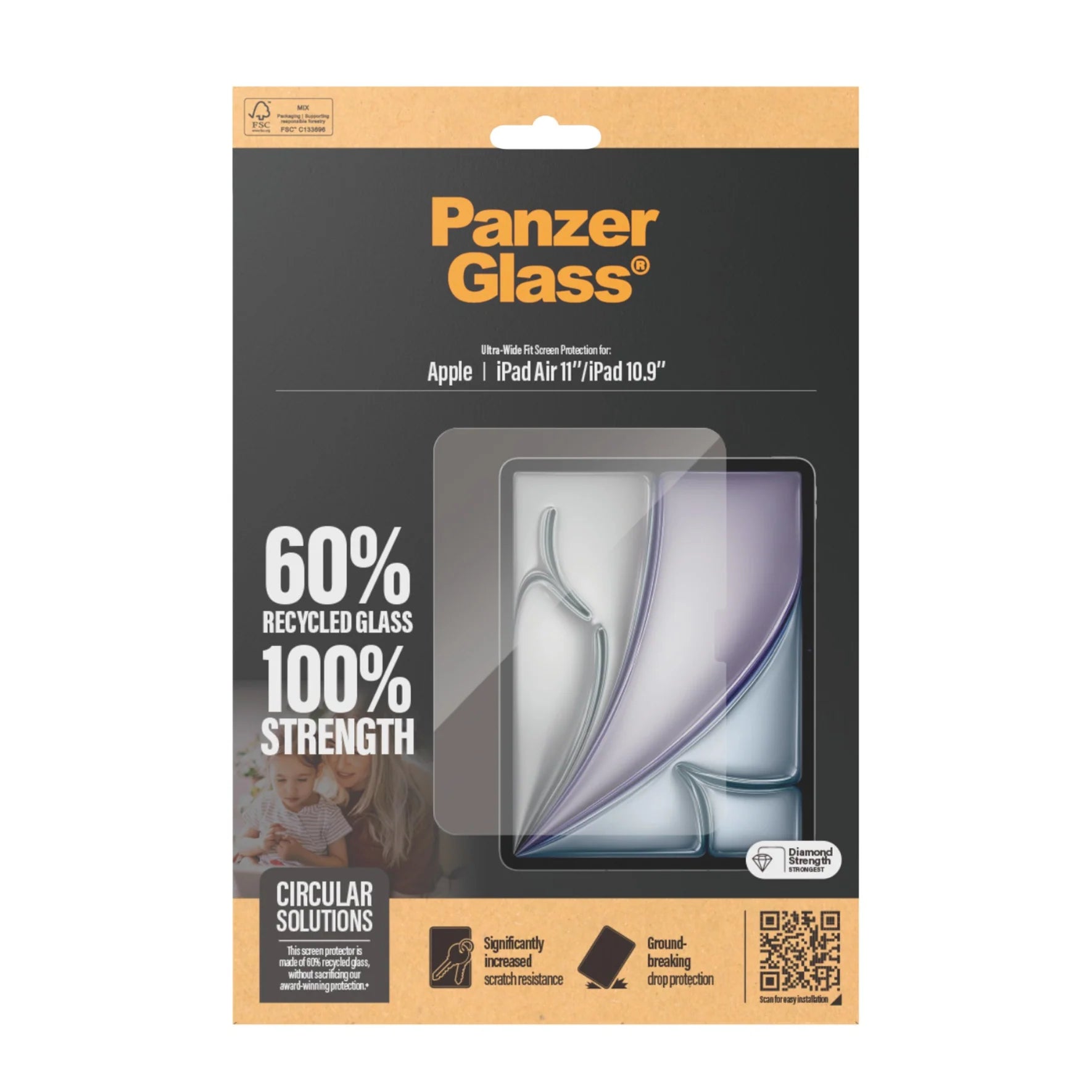 PanzerGlass Ultra-Wide Fit Screen Protector – iPad Air 11″ & iPad 10.9″ (2022/2024/2025)