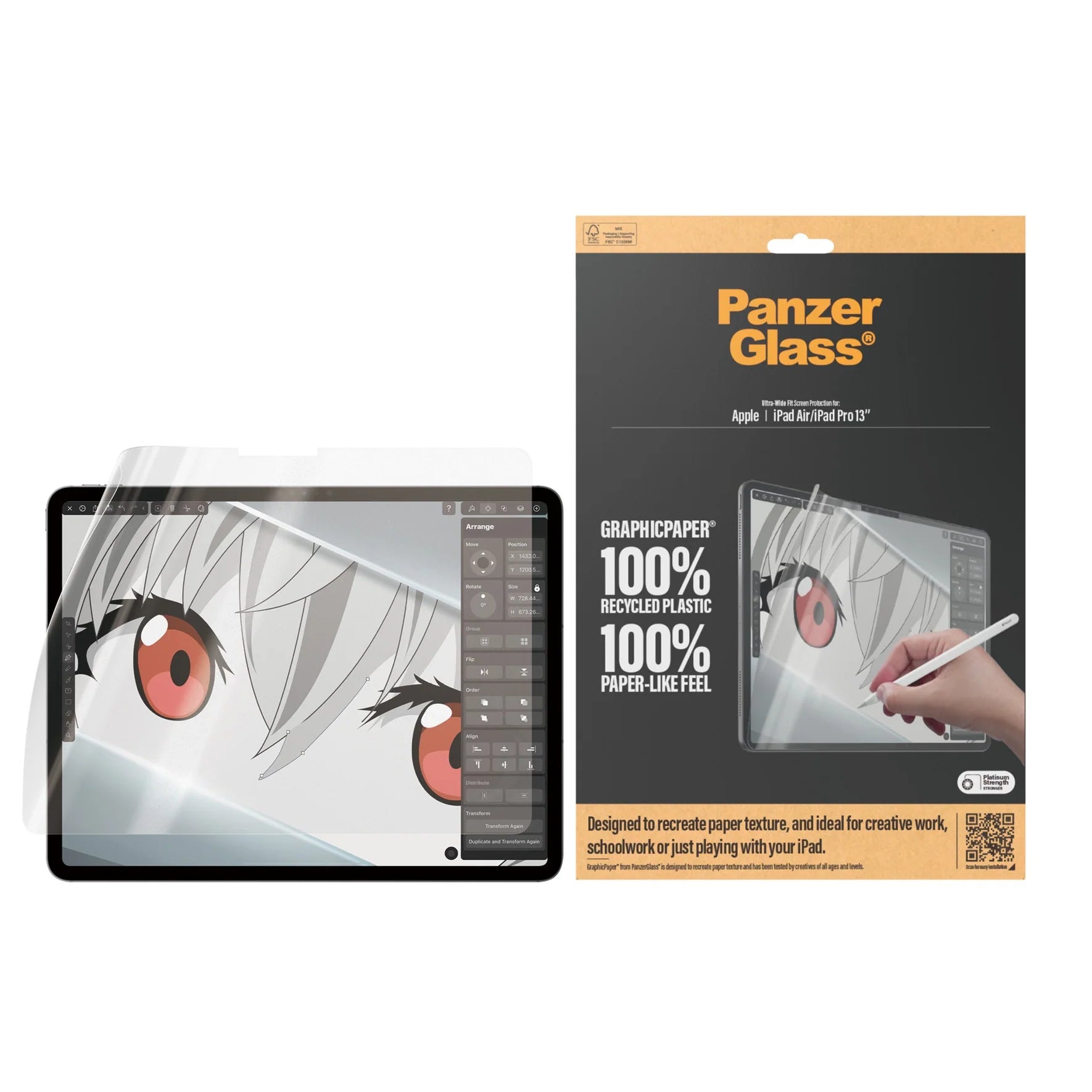 PanzerGlass GraphicPaper® Ultra-Wide Screen Protector – iPad Air 13″ & iPad Pro 13″ (2024/2025)