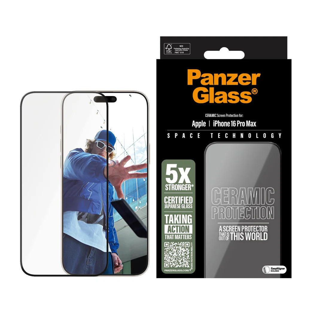 PanzerGlass® Ceramic Screen Protector – iPhone 16 Pro Max