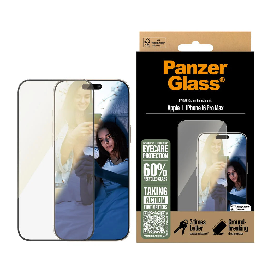 PanzerGlass EyeCare Ultra-Wide Fit Screen Protector – iPhone 16 Pro Max