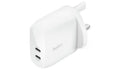 Belkin 60W USB-C Dual Port Wall Charger - White