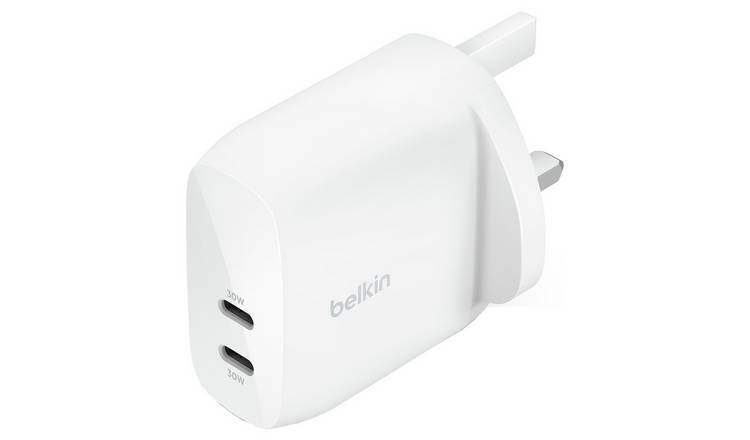 Belkin 60W USB-C Dual Port Wall Charger - White