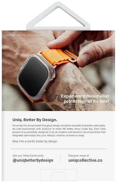 غطاء UNIQ Garde Apple Watch Ultra 49 مم شفاف (UNIQ-49MM-GARCLR)